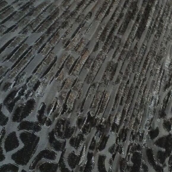 Miss Dior Collection Sheer Velour Pleated Whimsigoth Dress 60-70's Wednesday - Picture 8 of 10